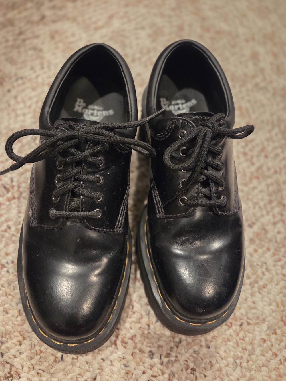 Dr. Martens 8053 Leather Platform Casual Shoes